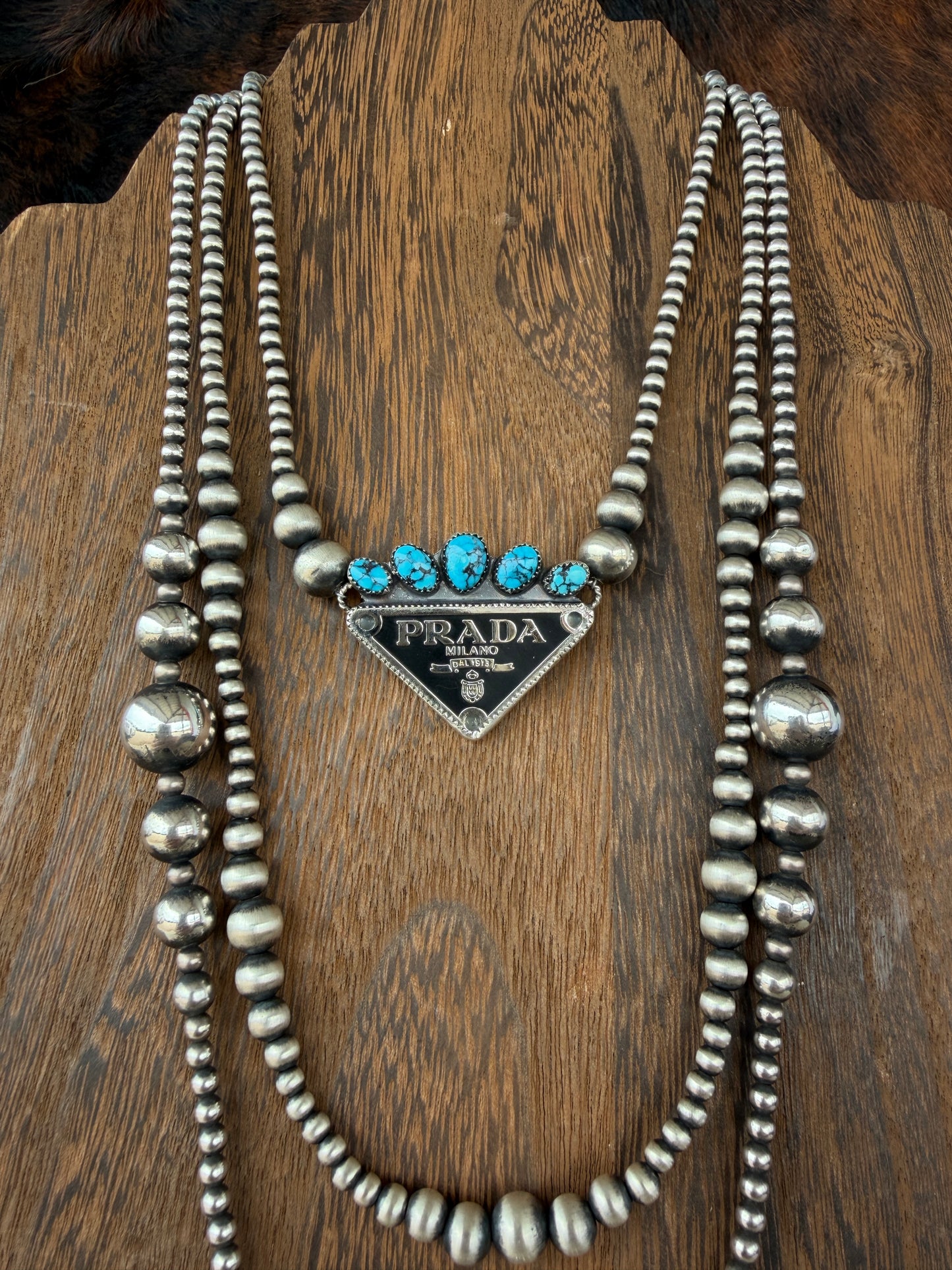 Turquoise Prada Necklace