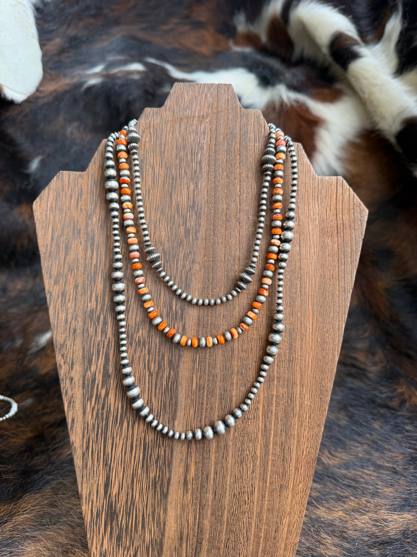 Orange spiny on pearls ￼