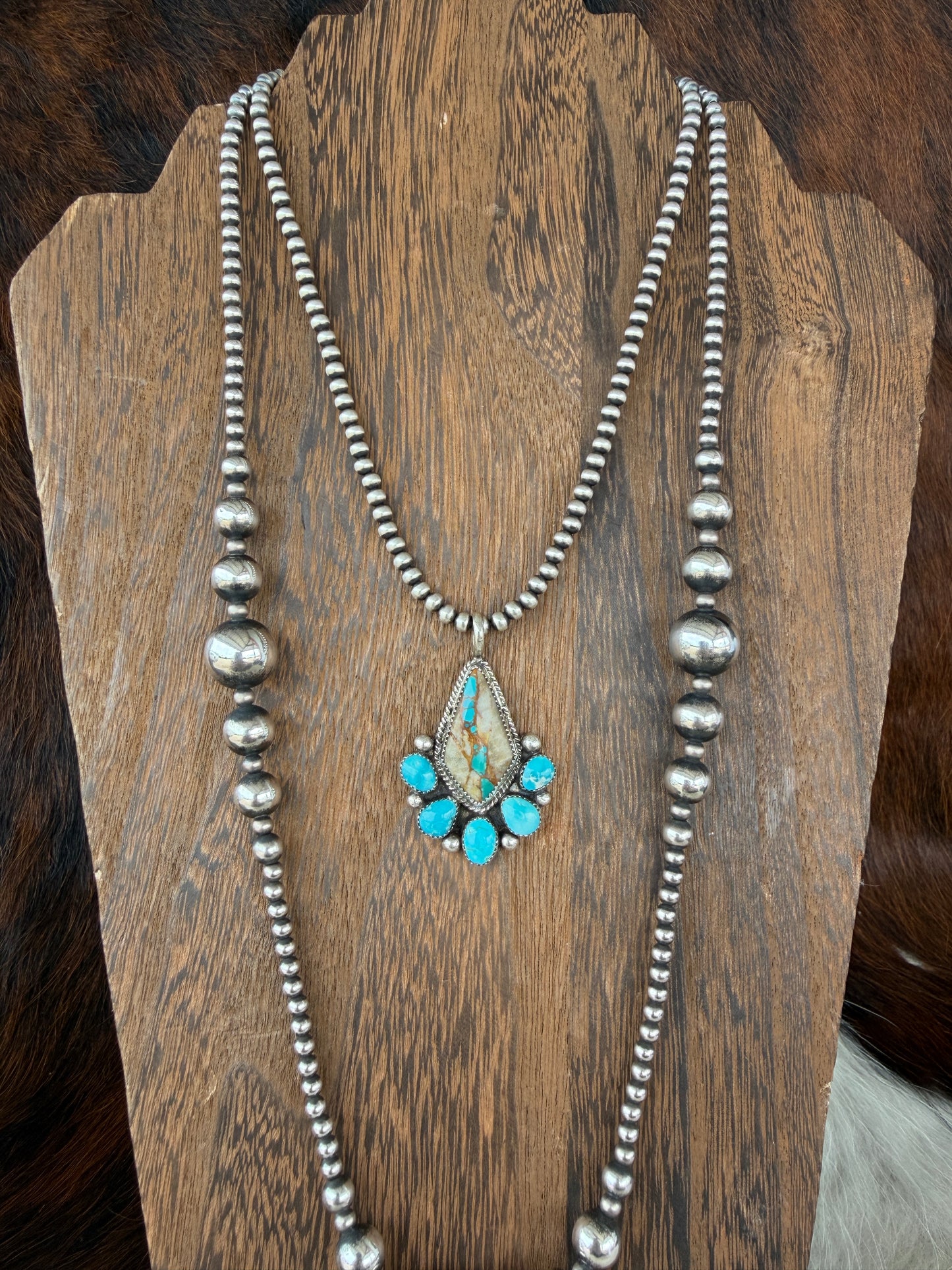 Royston & Whitewater Turquoise Pendent