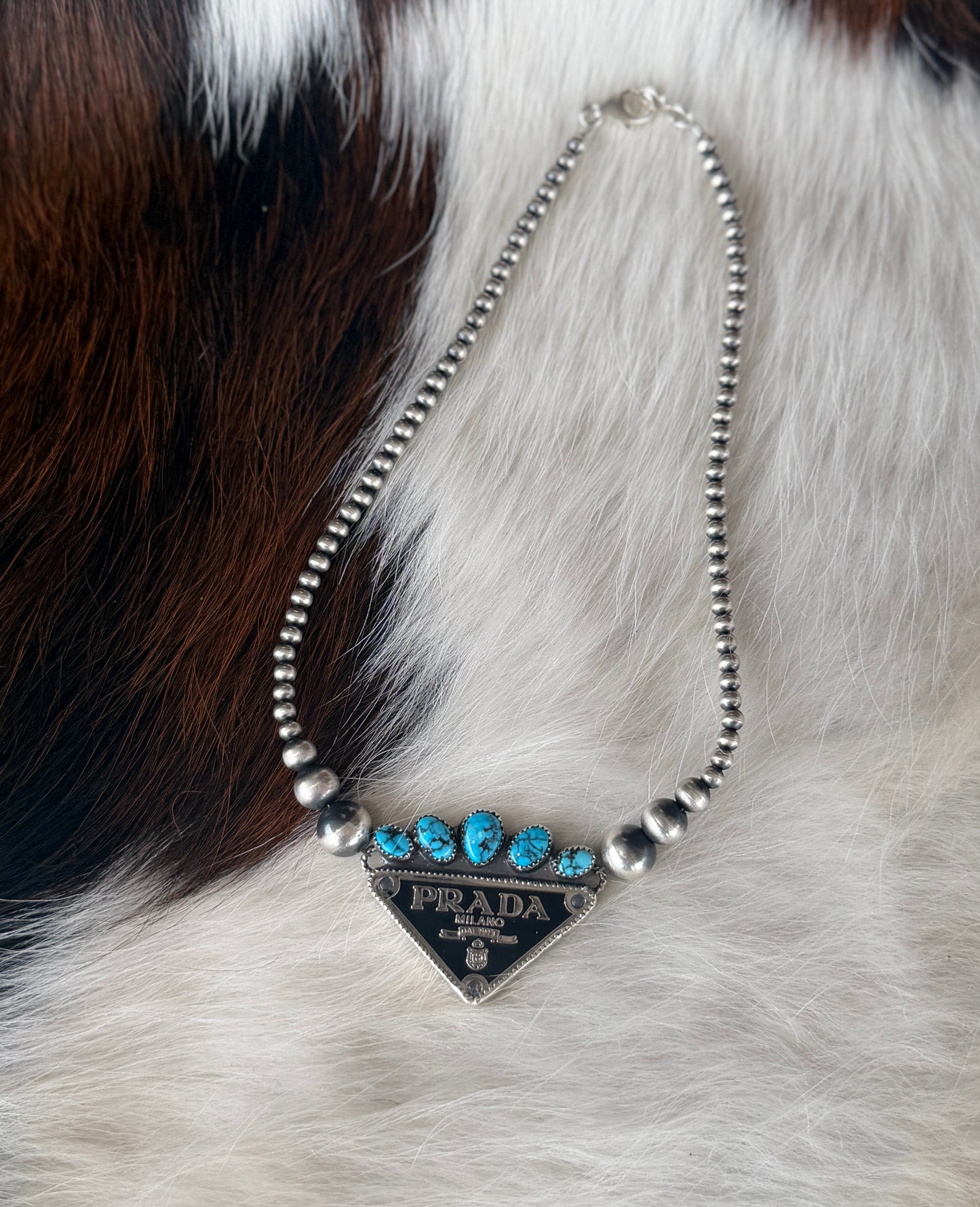 Turquoise Prada Necklace